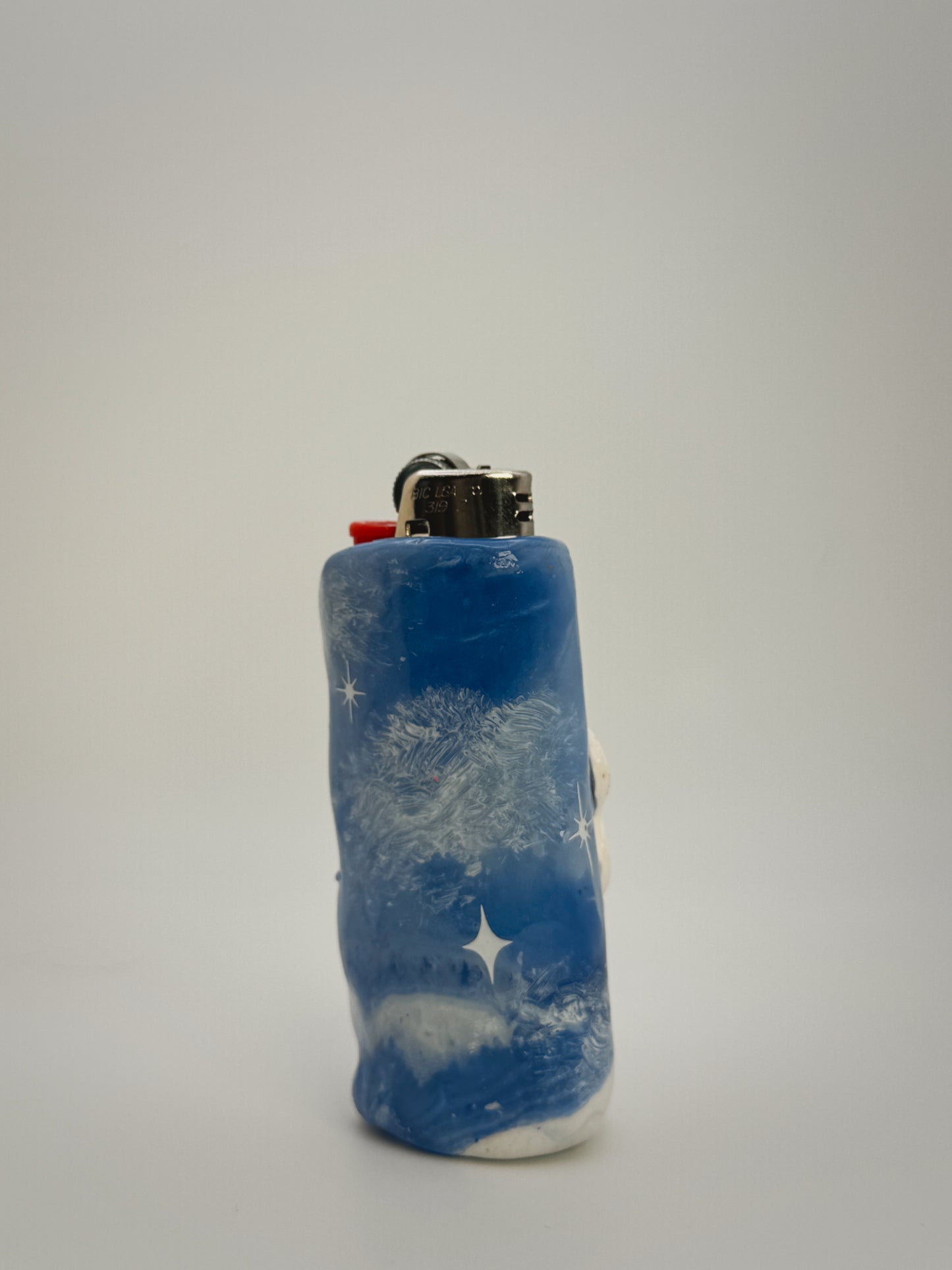 Sad Girl Cloud Lighter Case| Fits Standard Bic | Handmade Polymer Clay Art