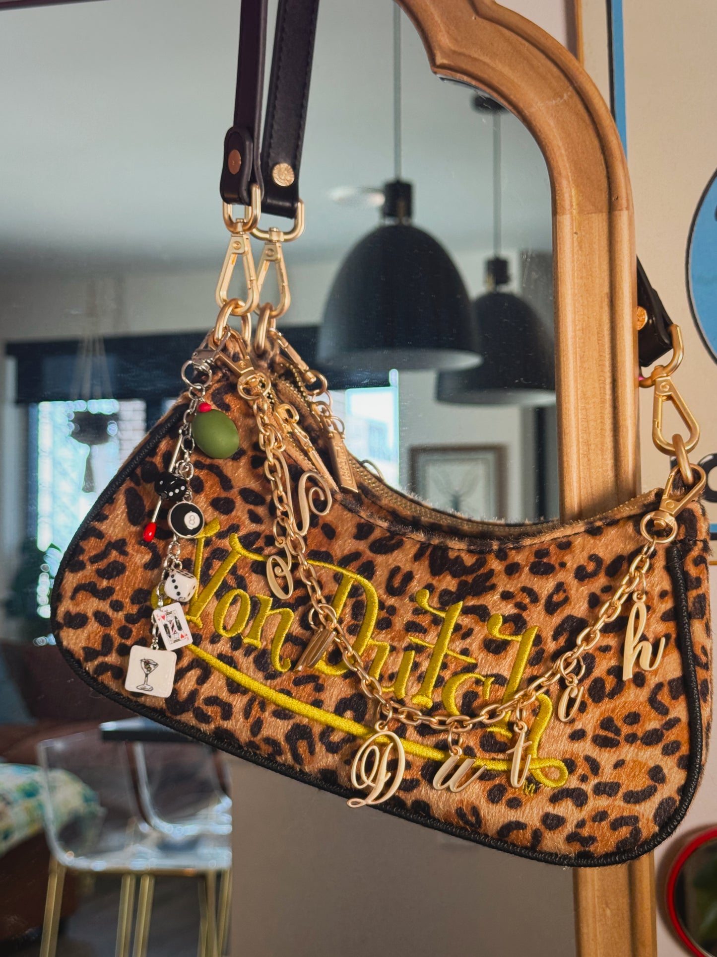 Girls Night Out Keychain – Handmade Polymer Clay Bag Charm