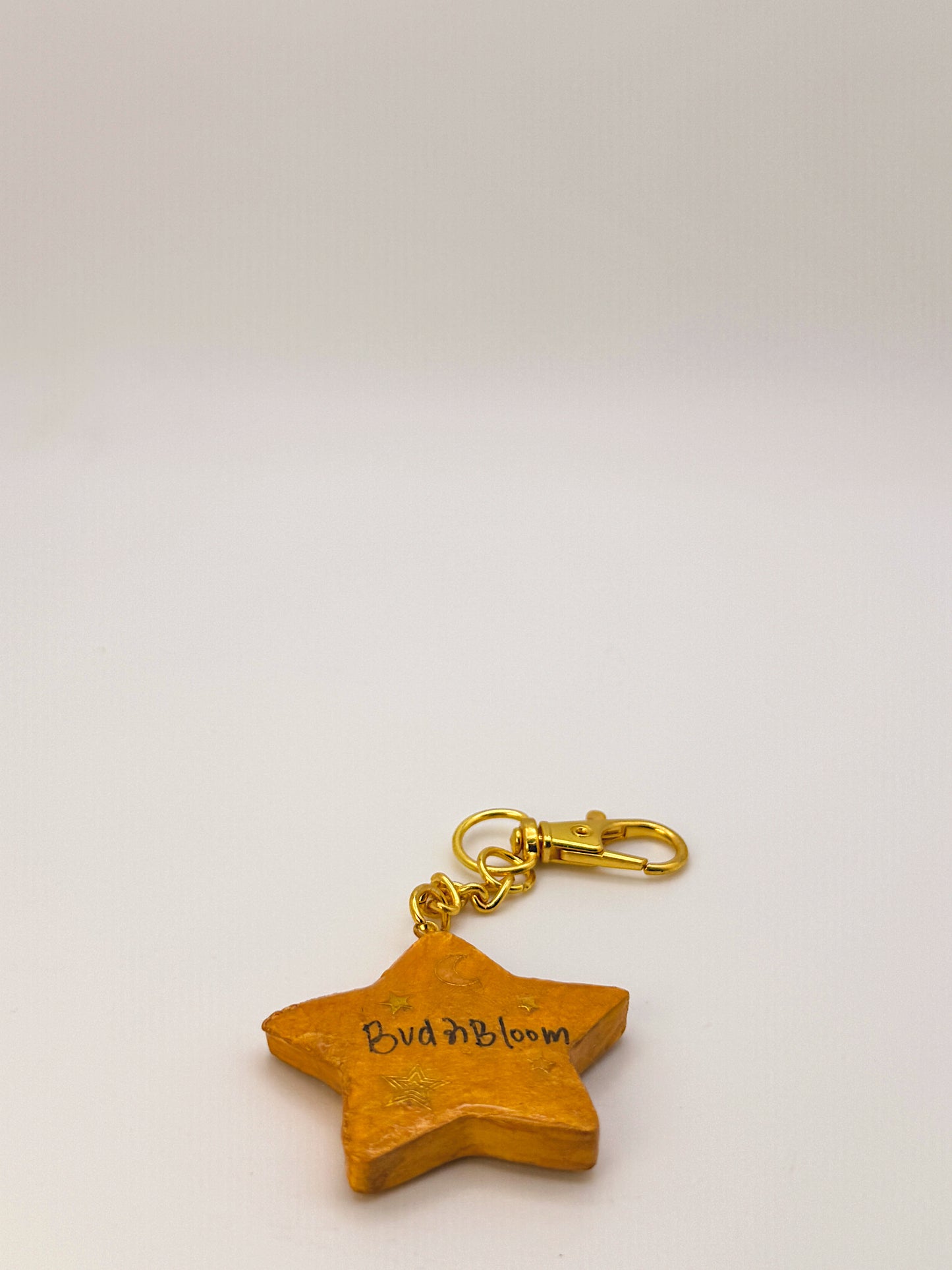 Handmade Cosmic Star Keychain — Funky Face Charm | Polymer Clay Keychain