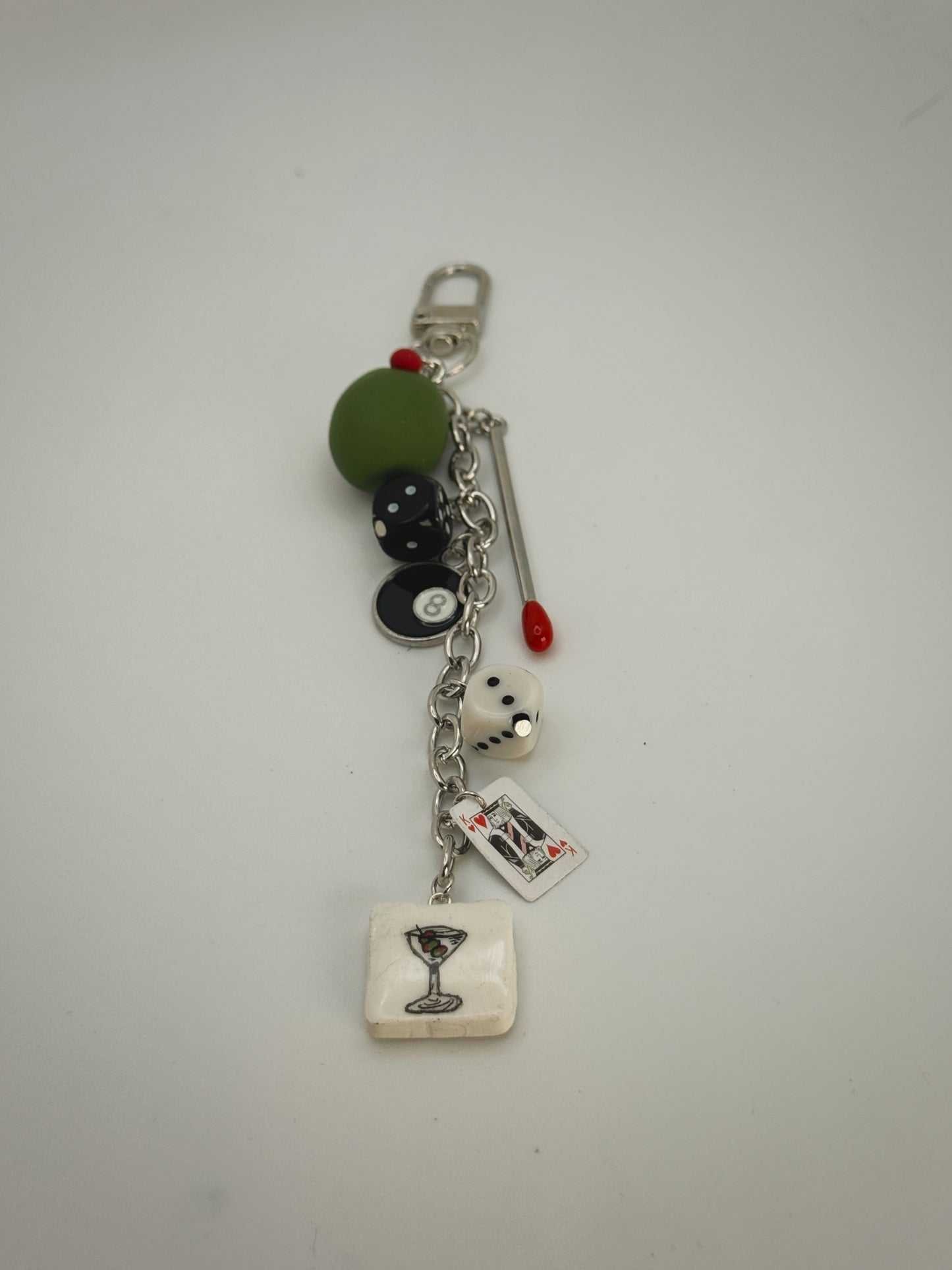 Girls Night Out Keychain – Handmade Polymer Clay Bag Charm