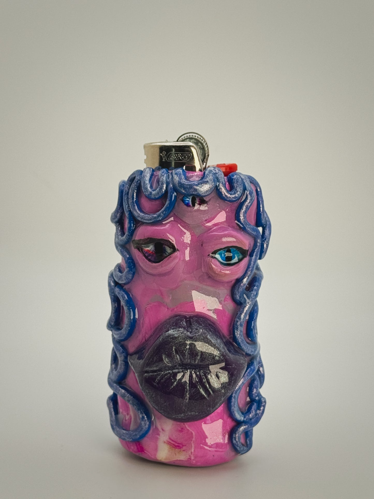 Creature Lighter Case| Fits Standard Bic | Handmade Polymer Clay Art