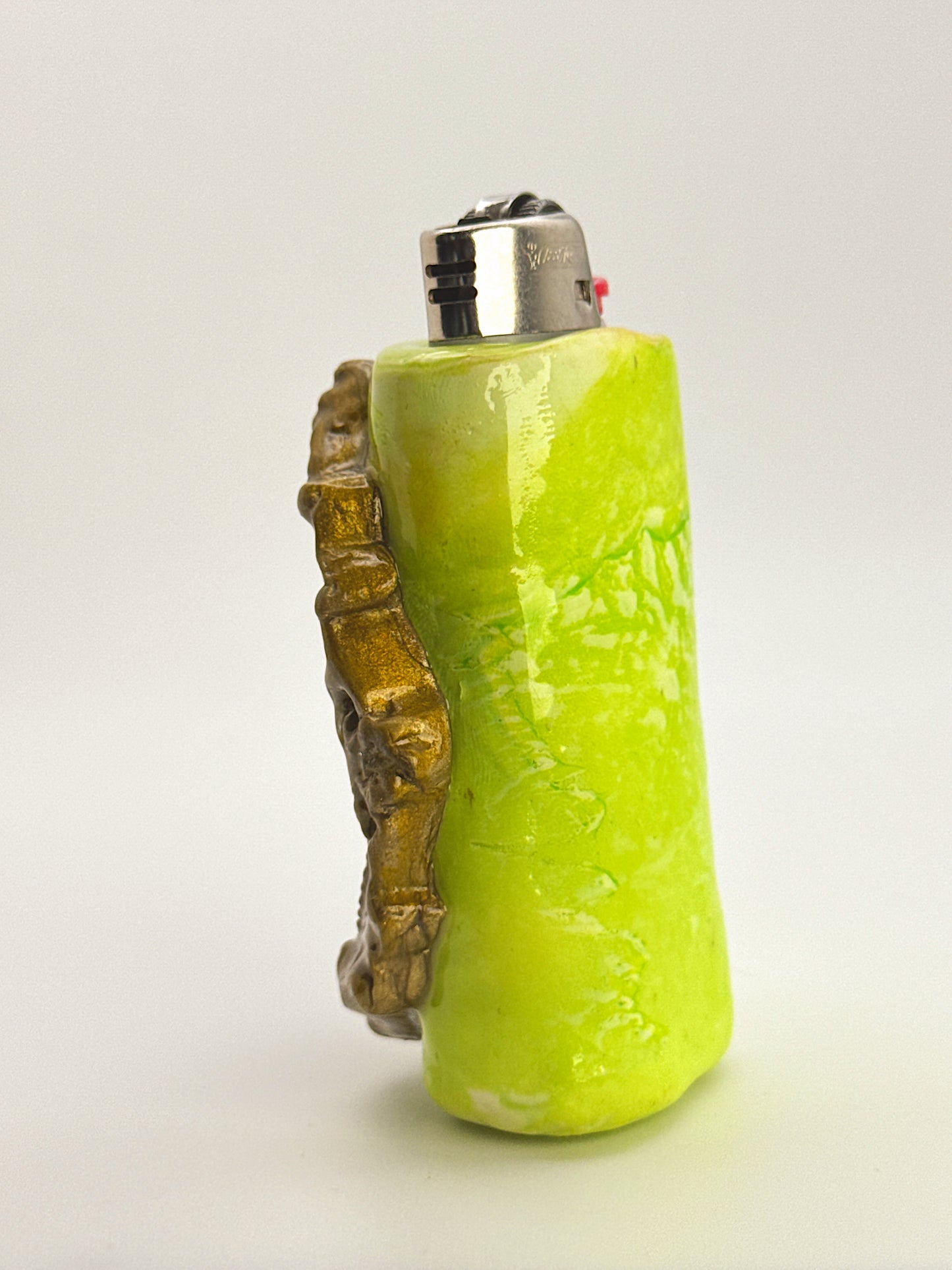 Duck That Doesn’t Give a F*ck Lighter Case – Hand-Painted Duck Portrait BIC Lighter Cover