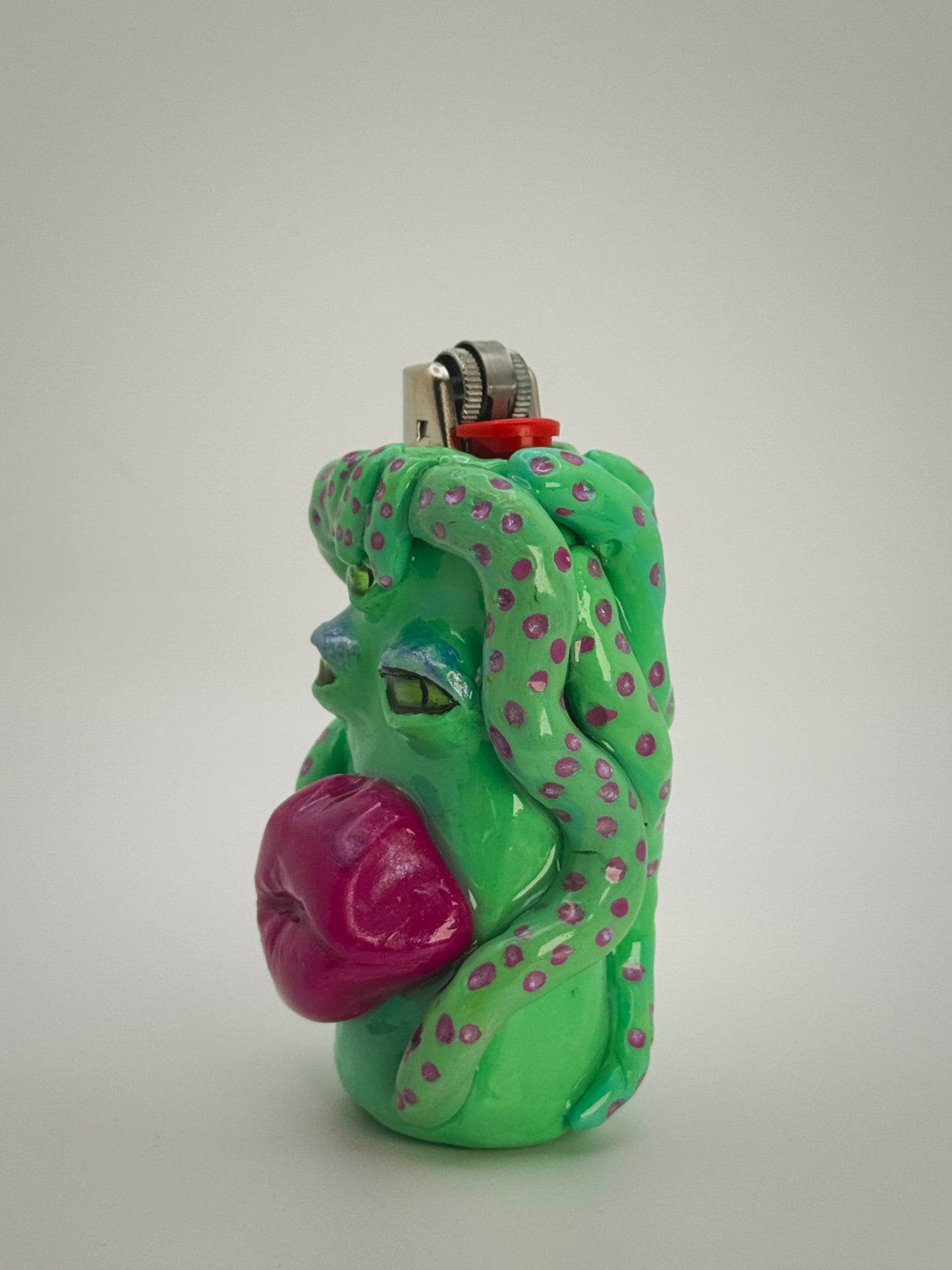 Creature Lighter Case| Fits Standard Bic | Handmade Polymer Clay Art