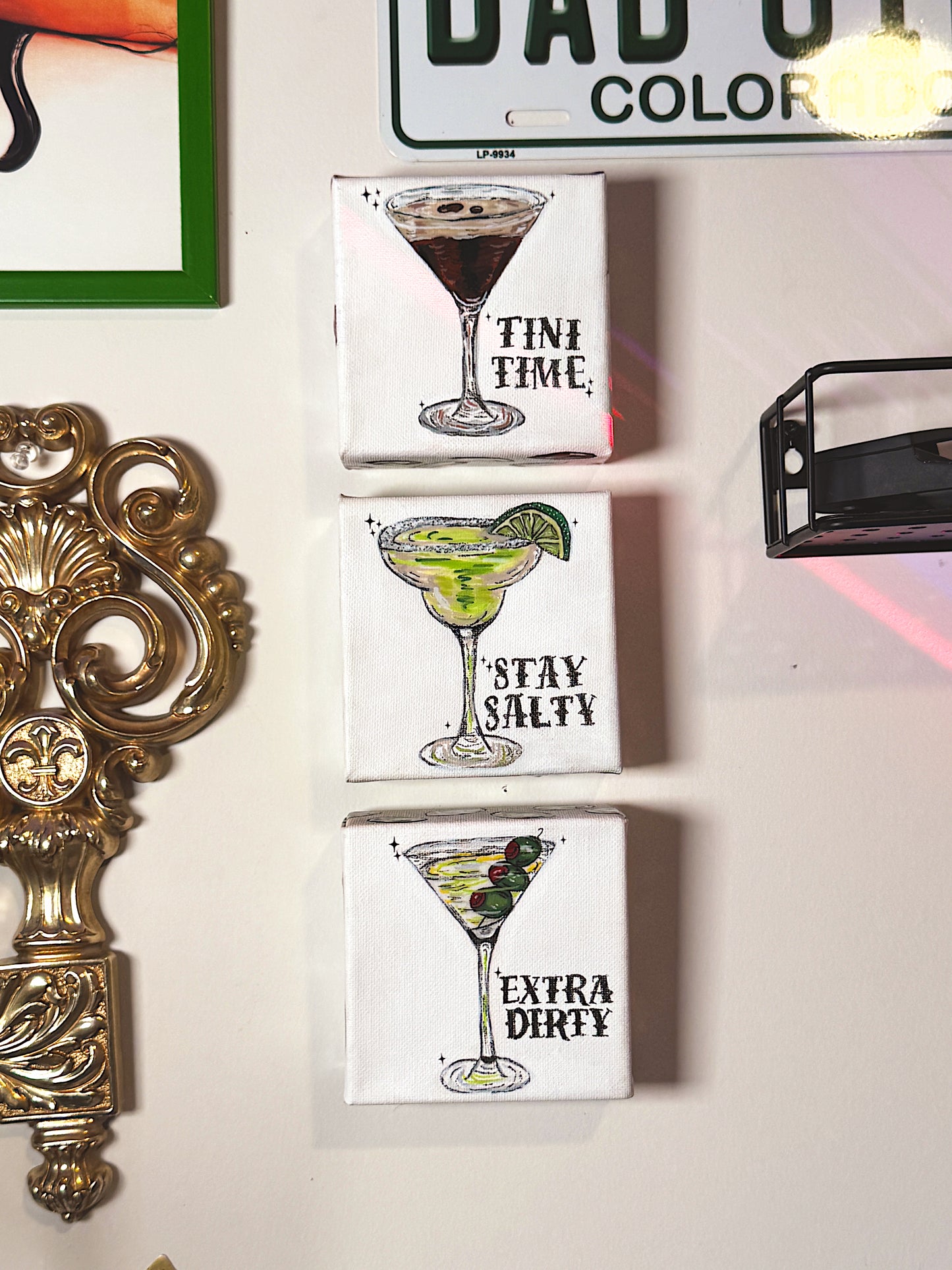 Stay Salty – Mini Cocktail Canvas (4×4 Original)