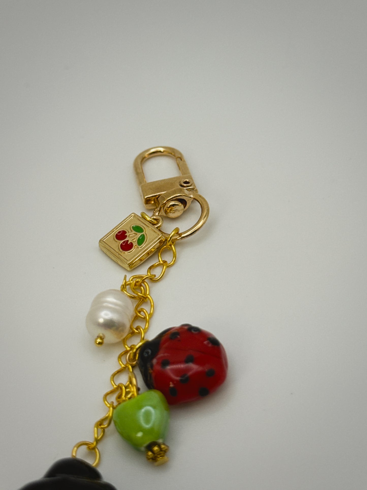 Ladybug Charm | Handmade Polymer Clay Key Chain