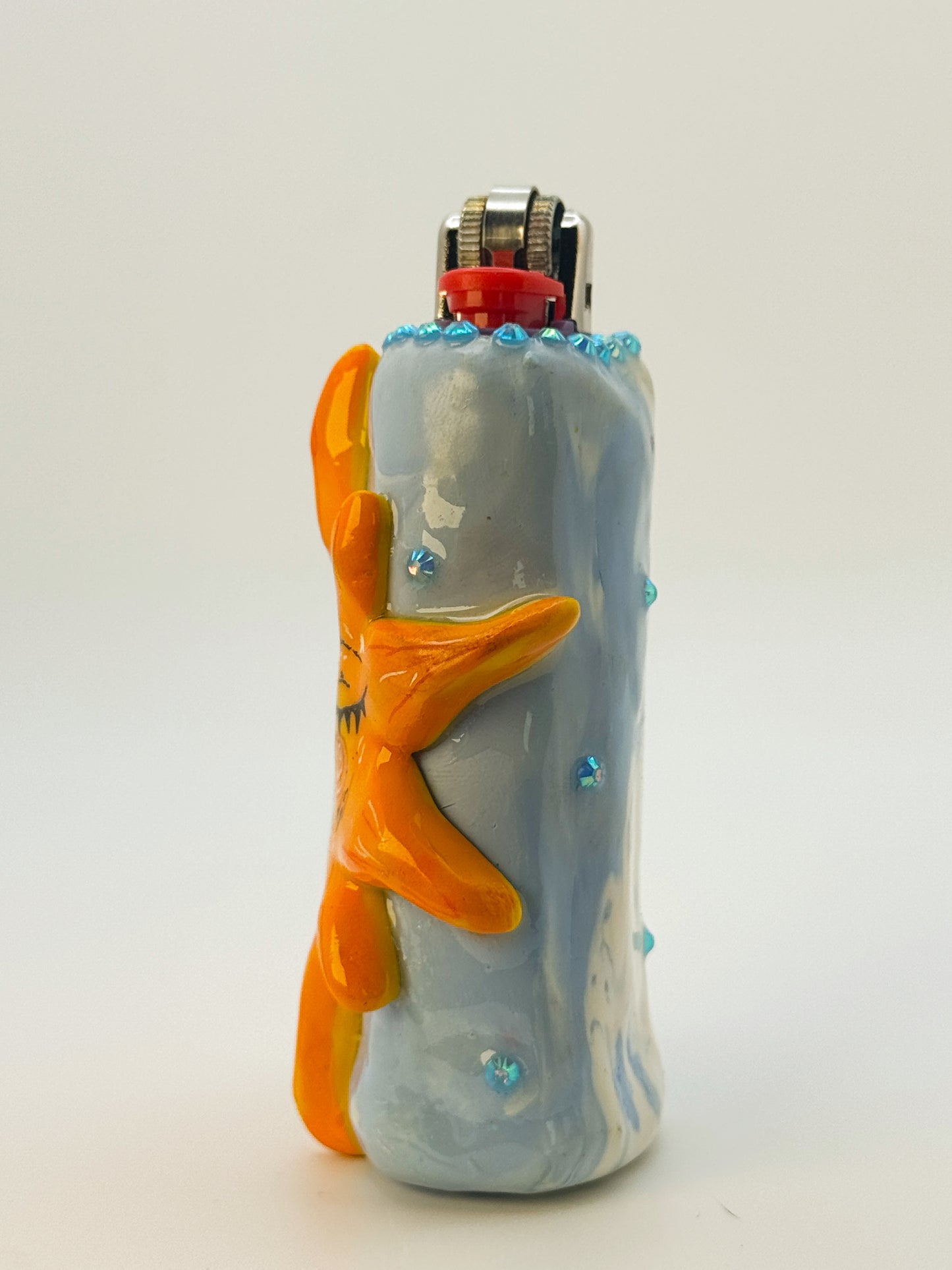 Miss Sunny Lighter Case| Fits Standard Bic | Handmade Polymer Clay Art