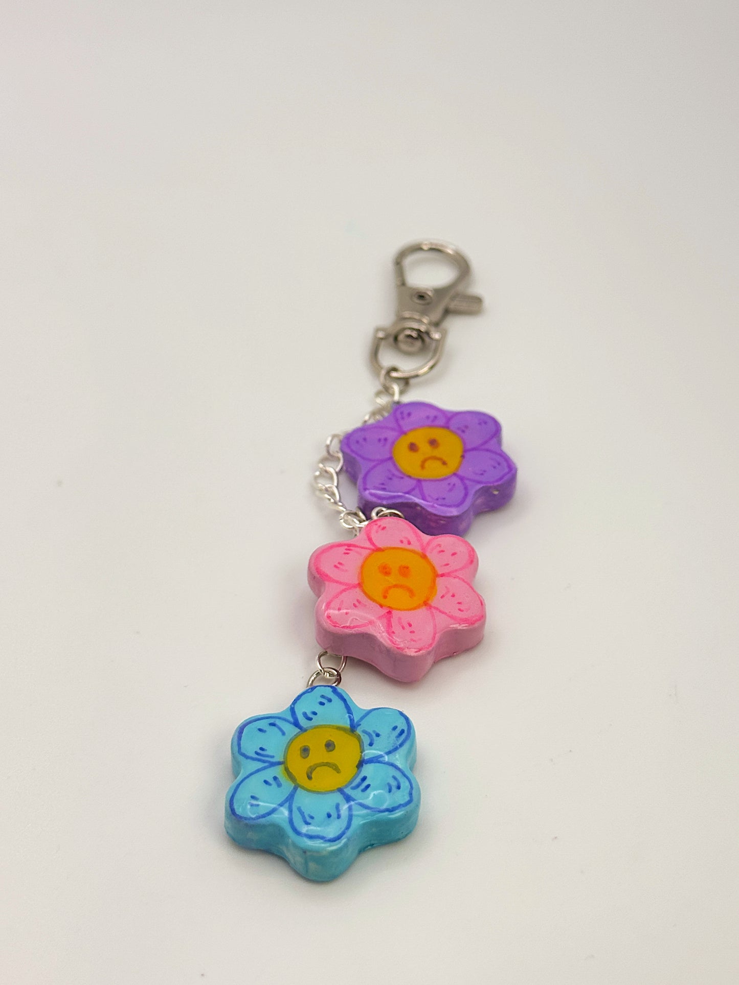 Moodswing Flower Keychain & Bag Charm – Hand-Painted Mood Charm