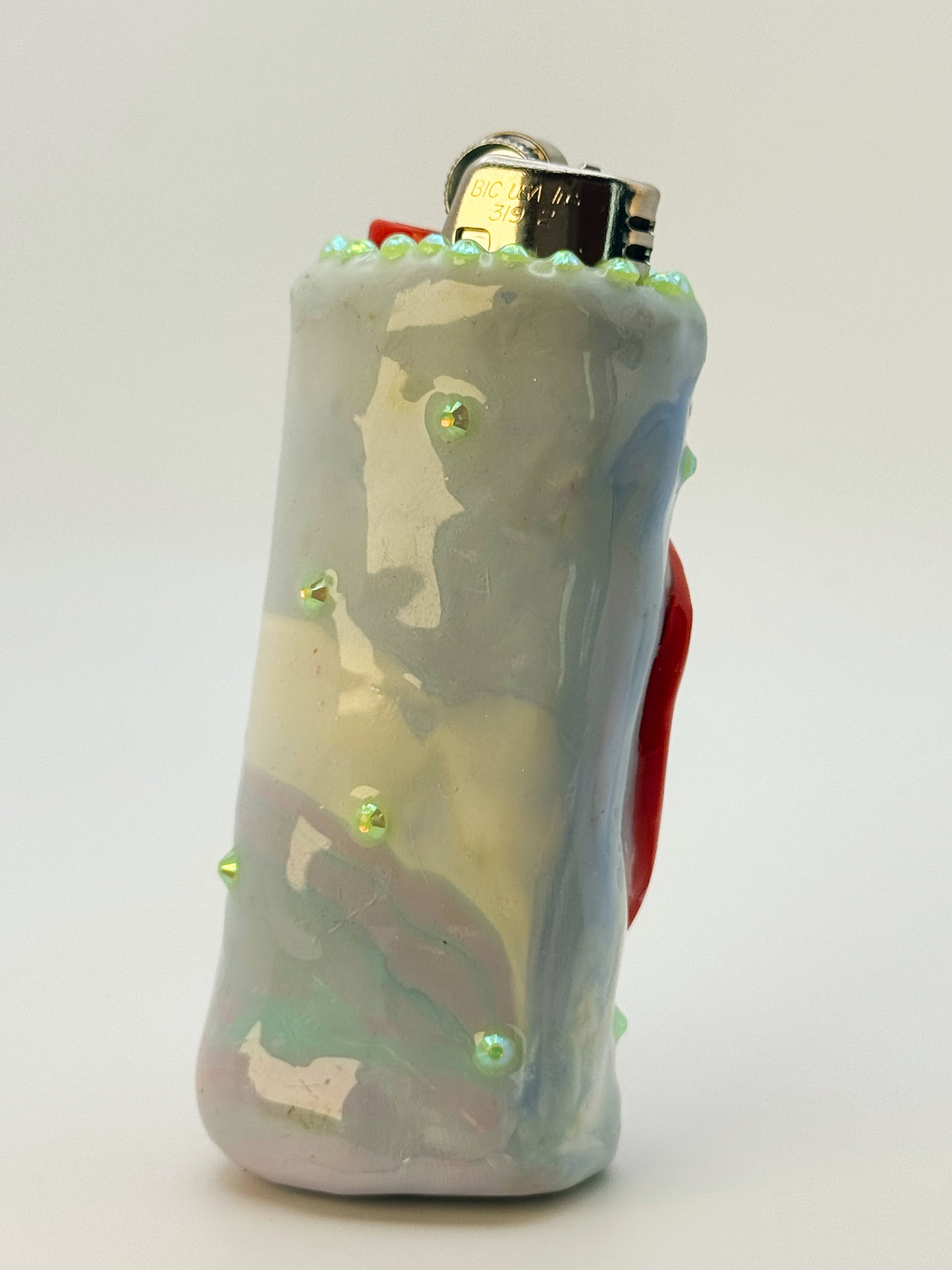 Sassy Strawberry Lighter Case| Fits Standard Bic | Handmade Polymer Clay Art