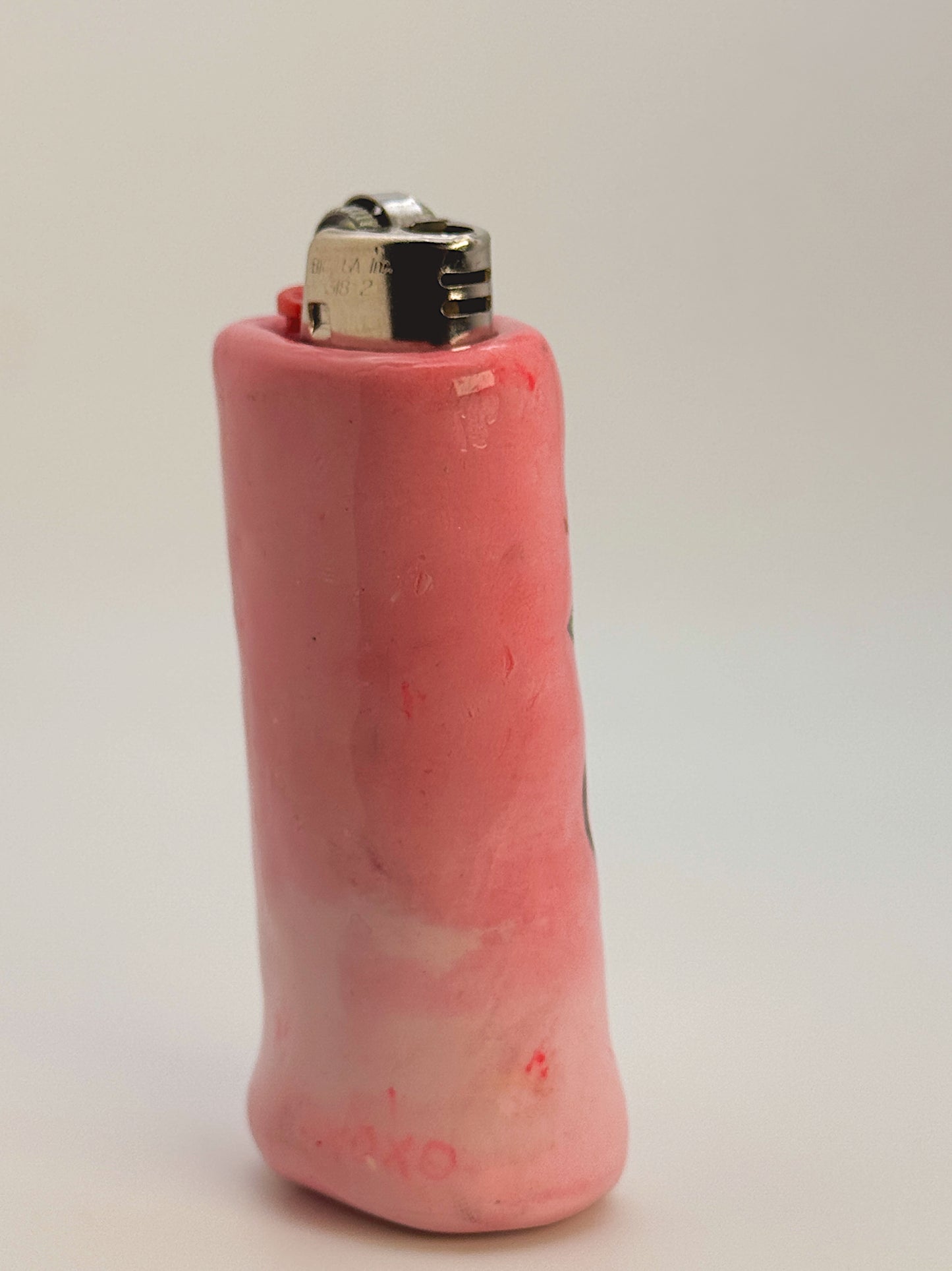 Sweet Like Cherries Lighter Case – Handmade Pink Cherry Polymer Clay Cover