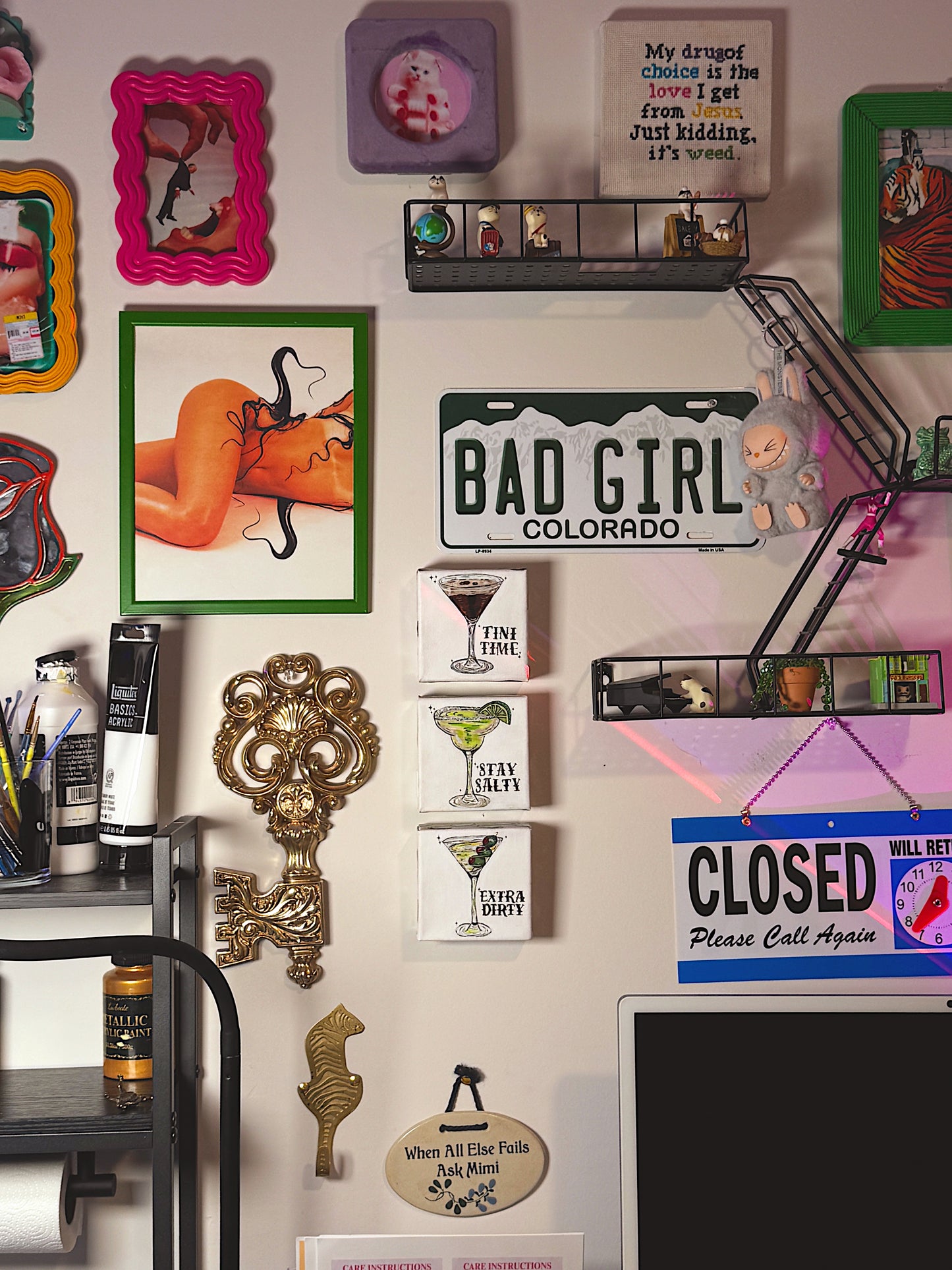 Stay Salty – Mini Cocktail Canvas (4×4 Original)