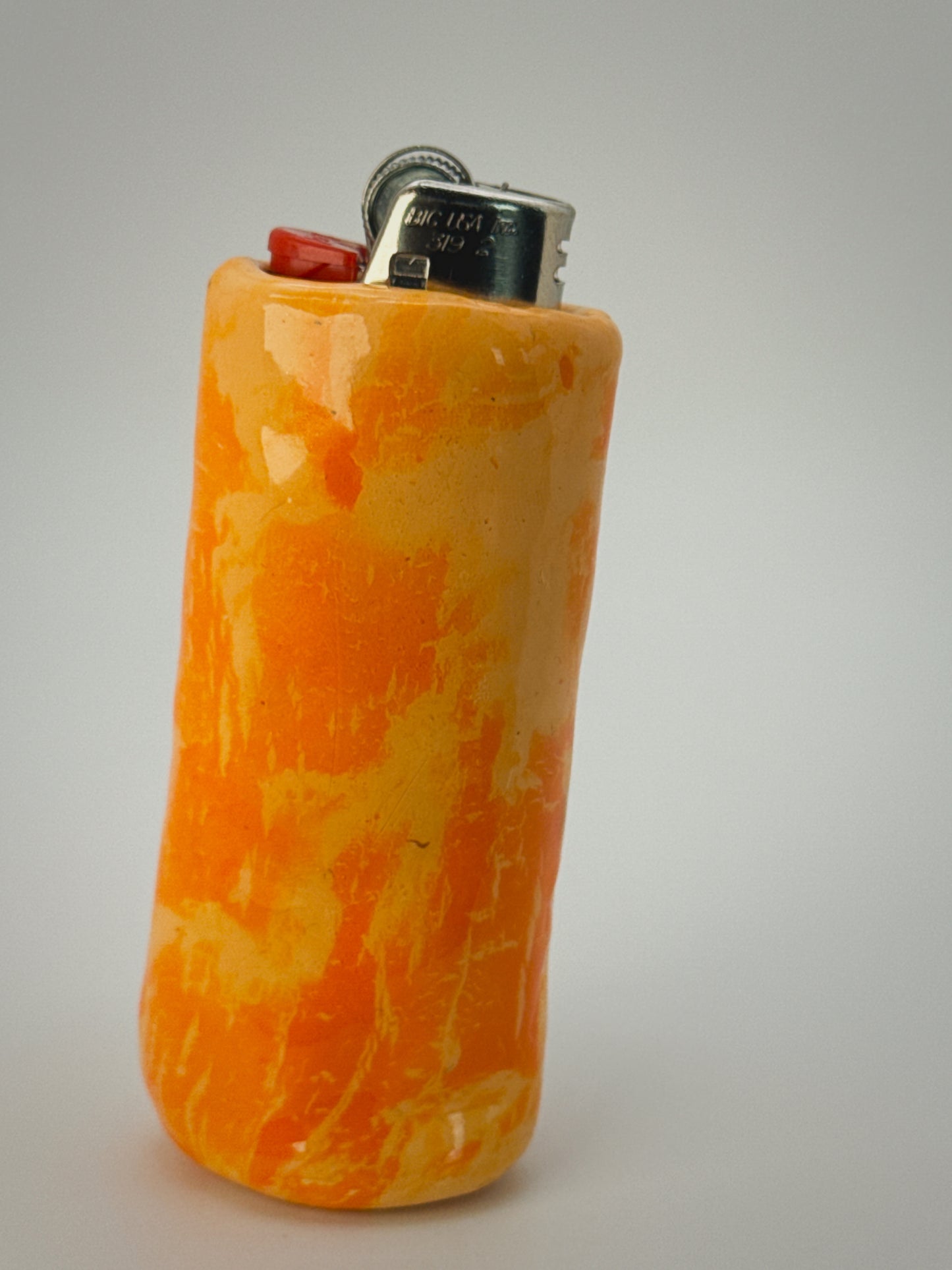 Sardine Fish Lighter Case| Fits Standard Bic | Handmade Polymer Clay Art