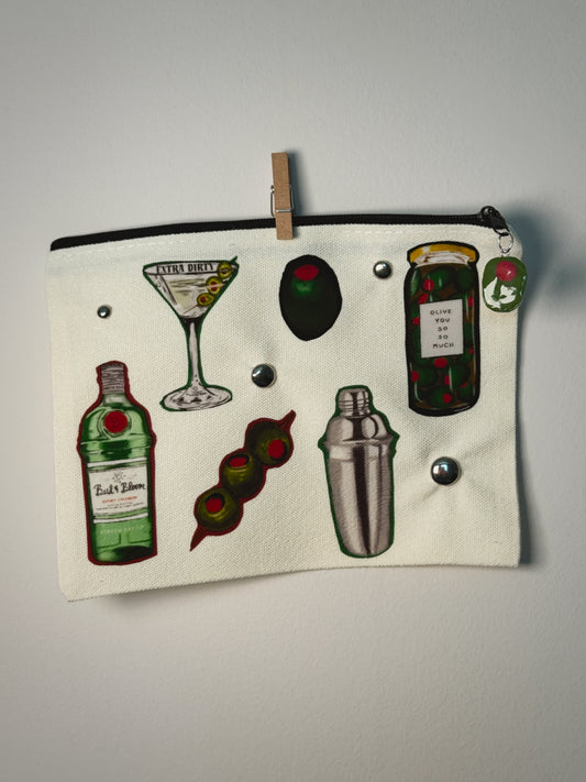 Dirty Martini Hand-Pressed Bag | 8 x 6 Cotton | Luxe