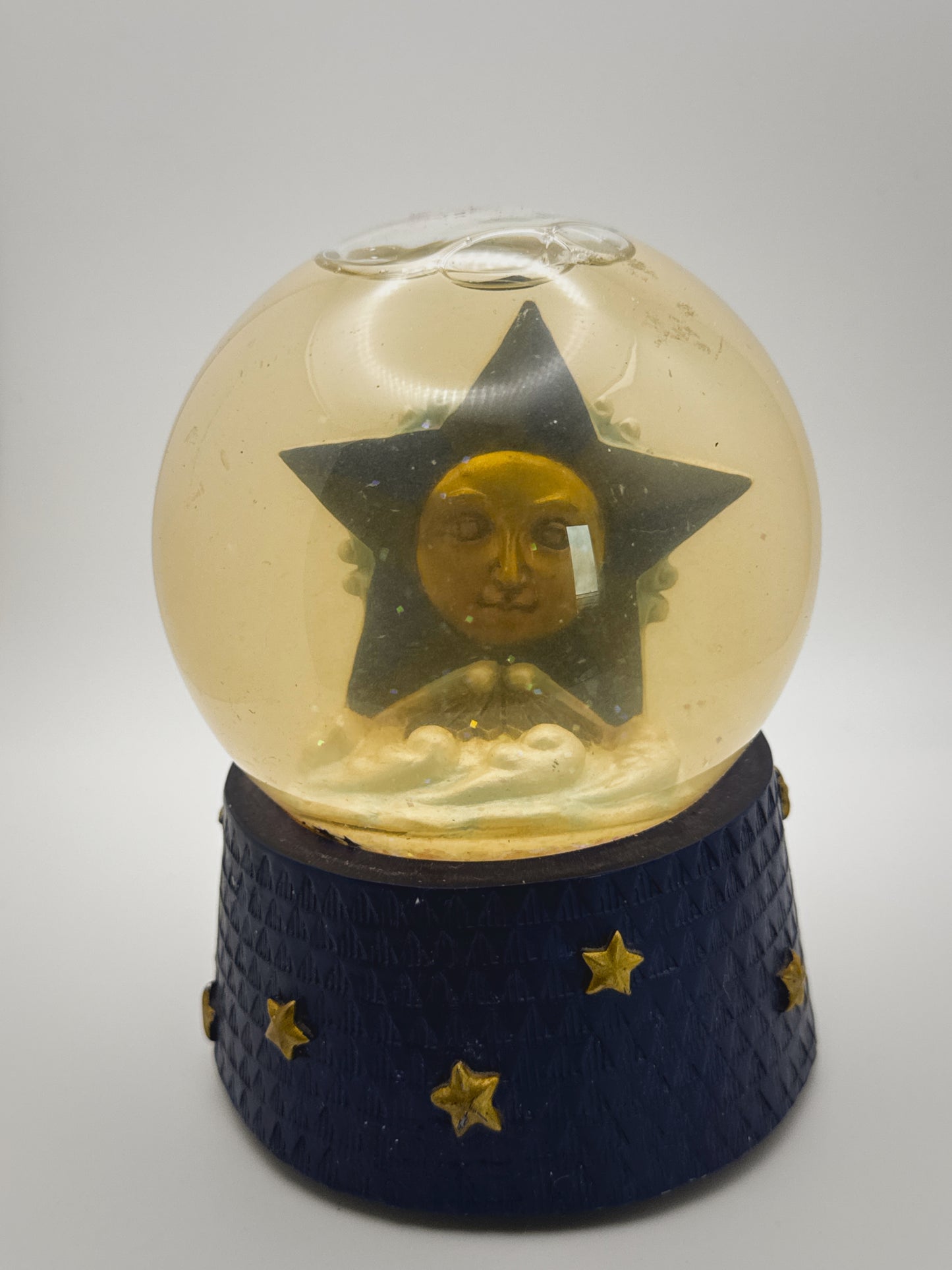 Vintage 1997 Vandor Celestial Snow Globe – Musical "When You Wish Upon a Star"