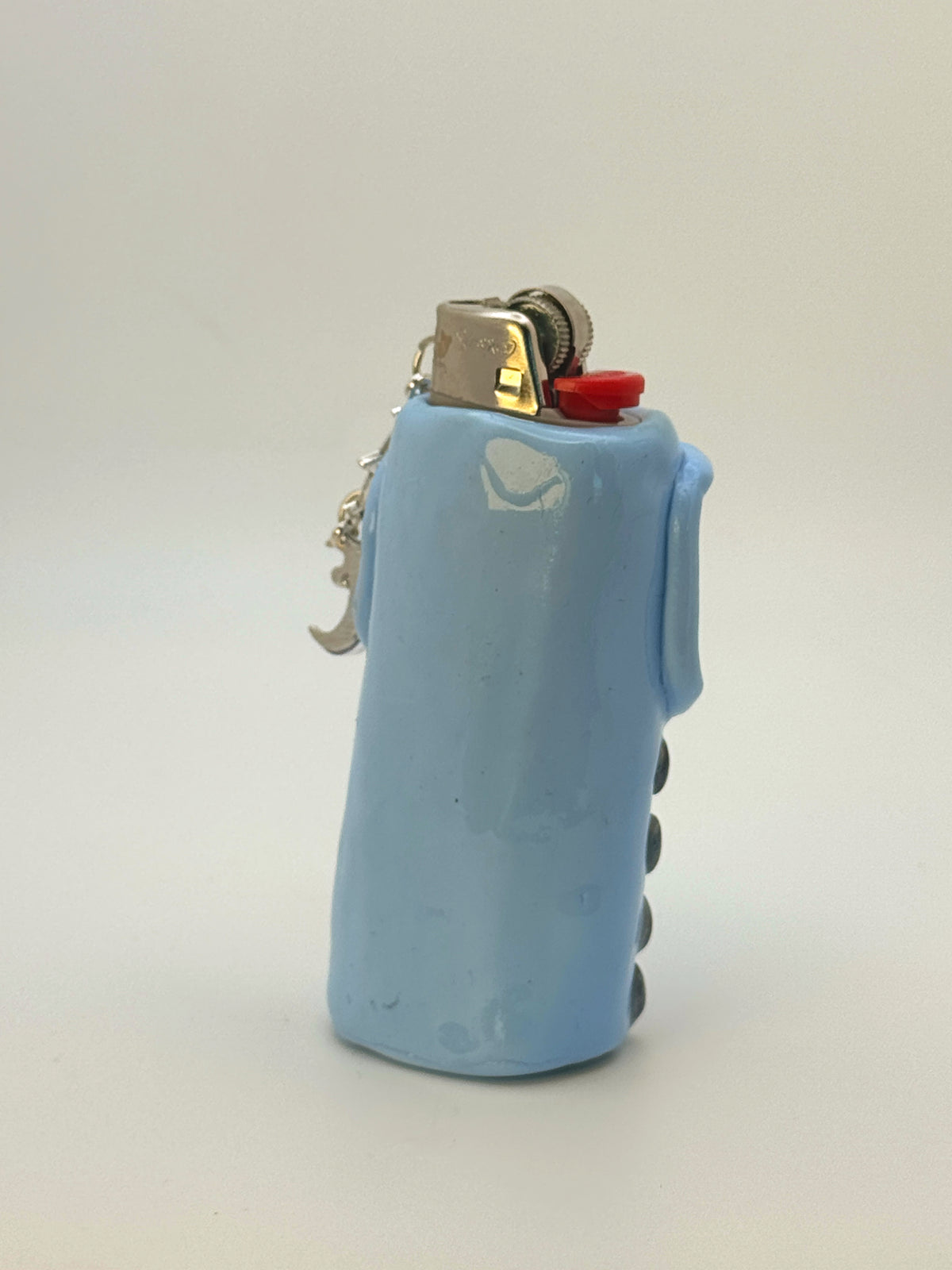 Vintage Cell Phone Case with charm| Fits Standard Bic | Handmade Polymer Clay Art