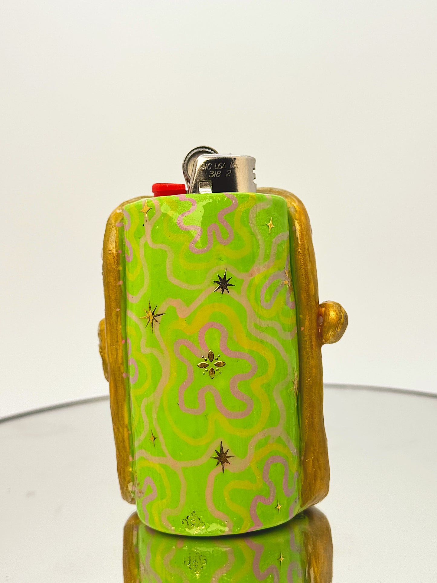 Handmade Sardine Can Lighter Case– Funky Polymer Clay Sculpture