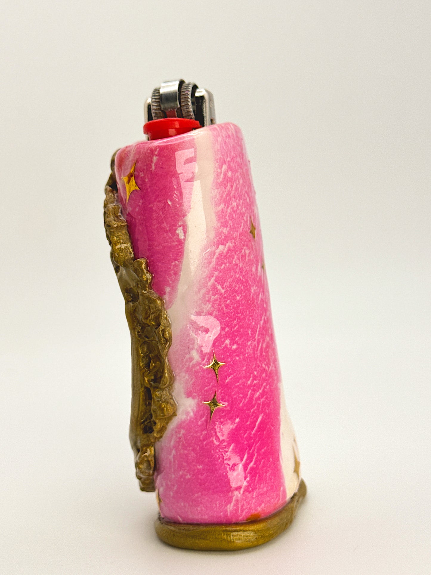 Puff Puff Pass Framed Lighter Case- Handmade From Polymer Clay