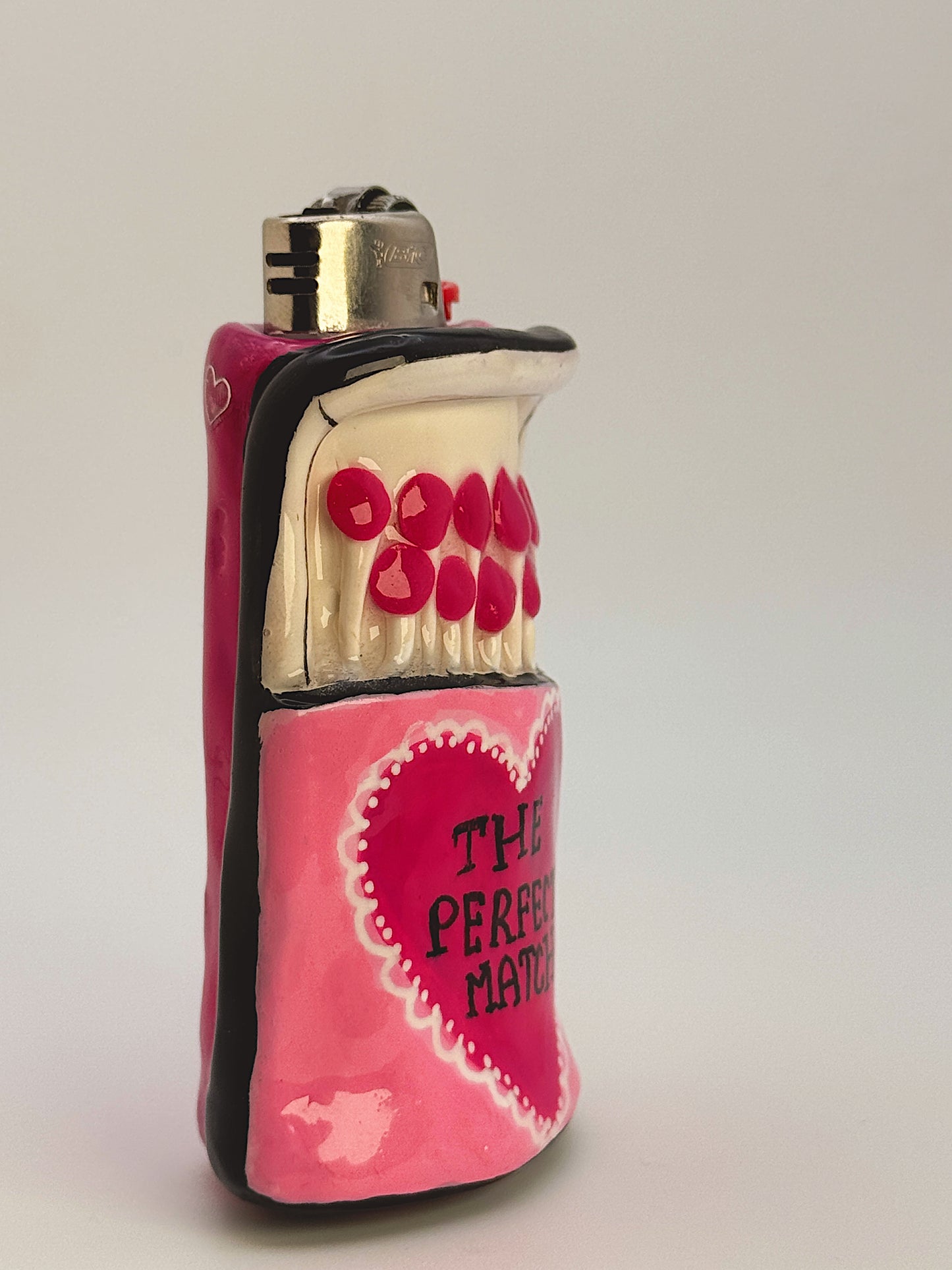The Perfect Match Lighter Case – Handmade Matchbox-Inspired Polymer Clay Cover
