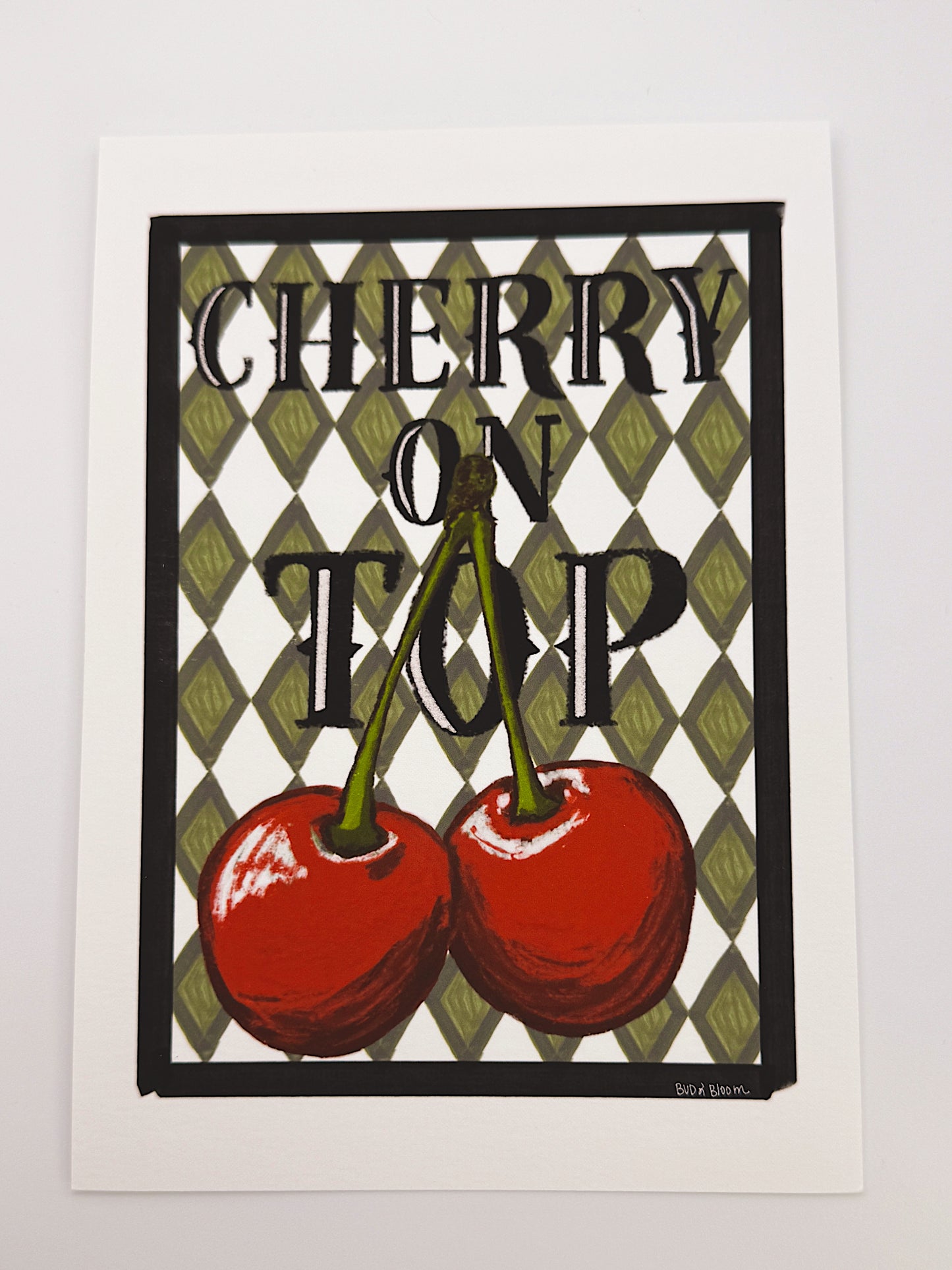 Cherry on Top Print – 5×7 Art Print (Unframed)