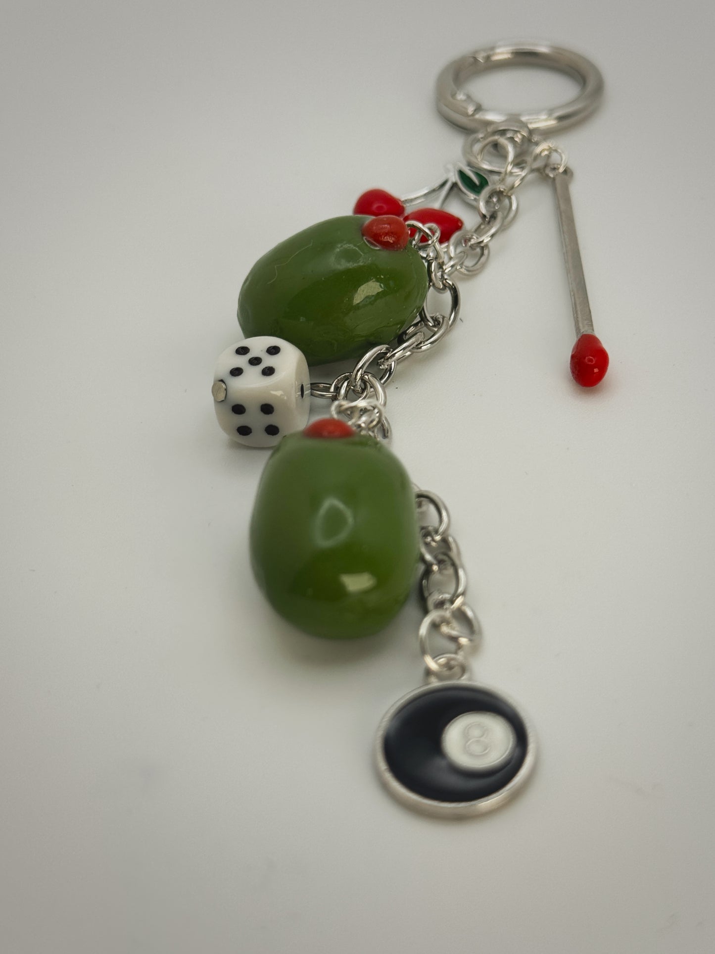 Girls Night Out Keychain – Handmade Polymer Clay Bag Charm