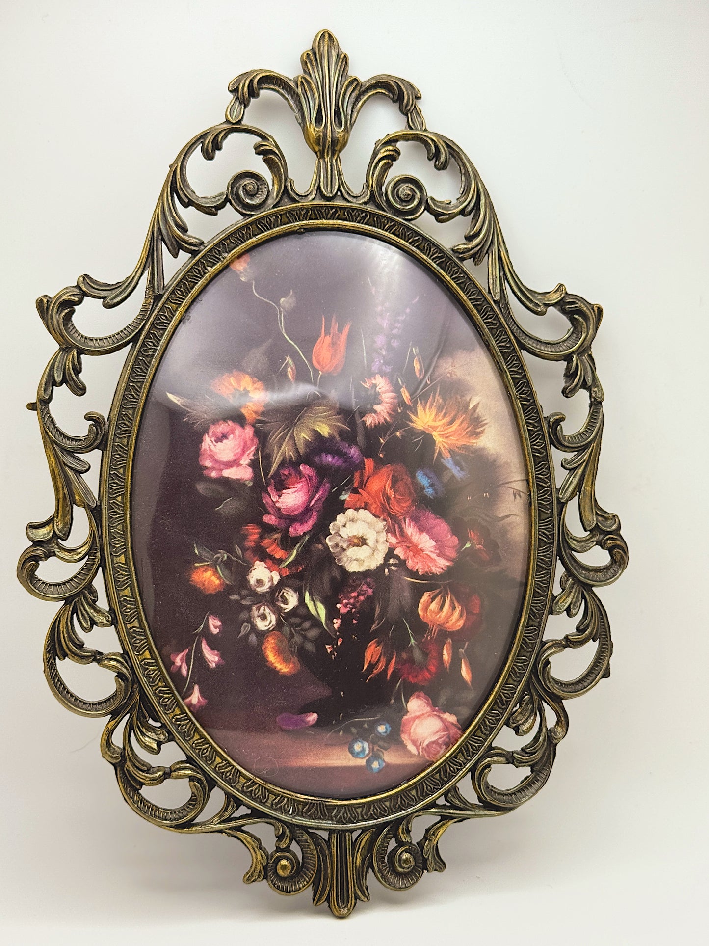 Vintage Italian Ornate Floral Frame | Made in Italy