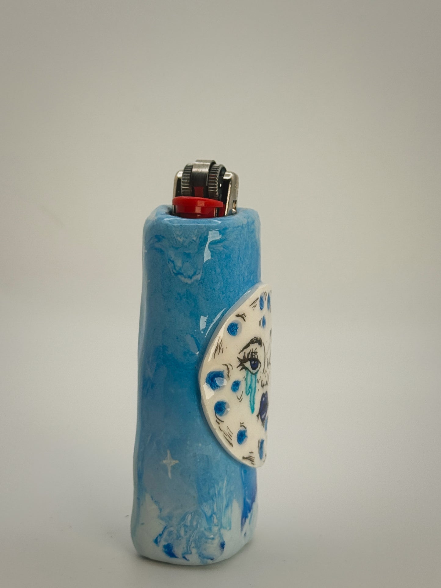 Sad Girl Club Ligher Case| Fits Standard Bic | Handmade Polymer Clay Art