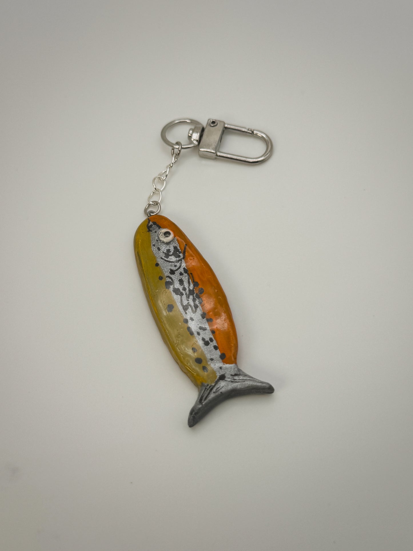 Sardine Bag Charm | Handmade Polymer Clay Key Chain