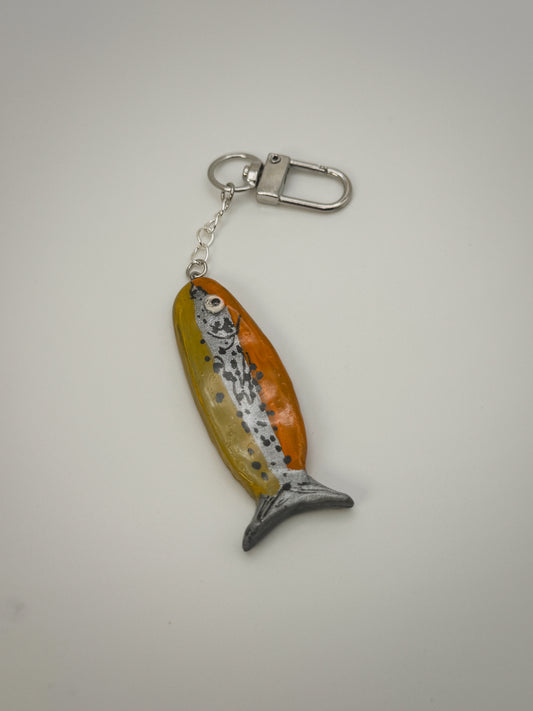 Sardine Bag Charm | Handmade Polymer Clay Key Chain