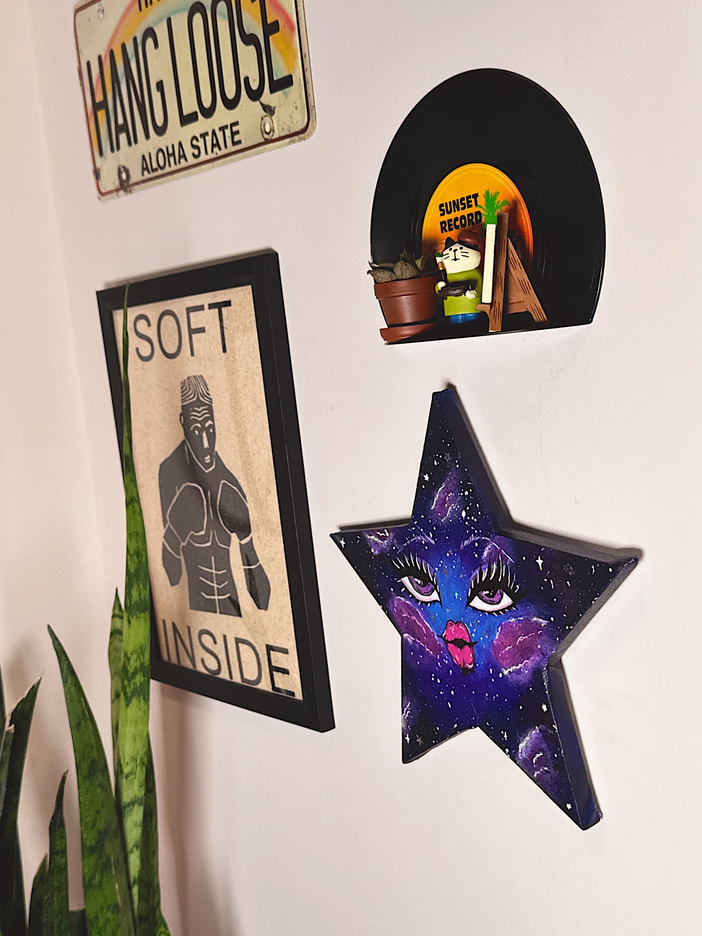 Galactic Glam Star — Original 10” Canvas Art