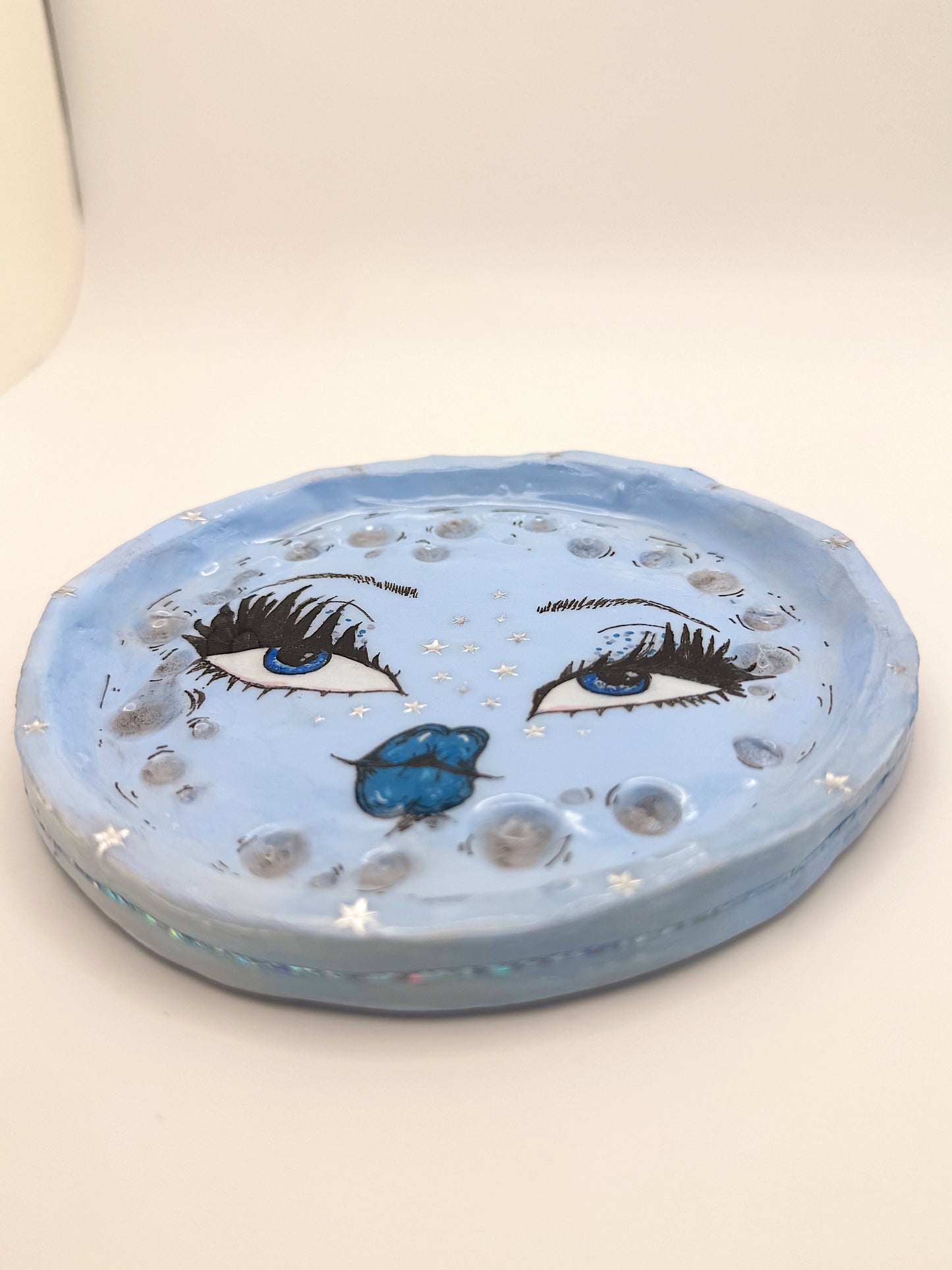 Lunar Babe Trinket Dish — 5” Hand-Painted Moon
