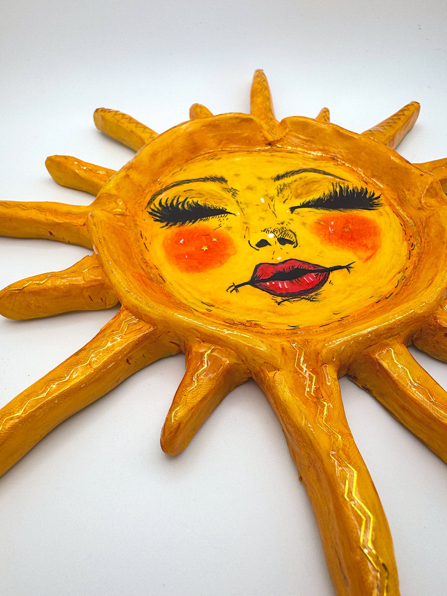 PREORDER Handmade Sun & Moon Ashtray/ Trinket Dish Set