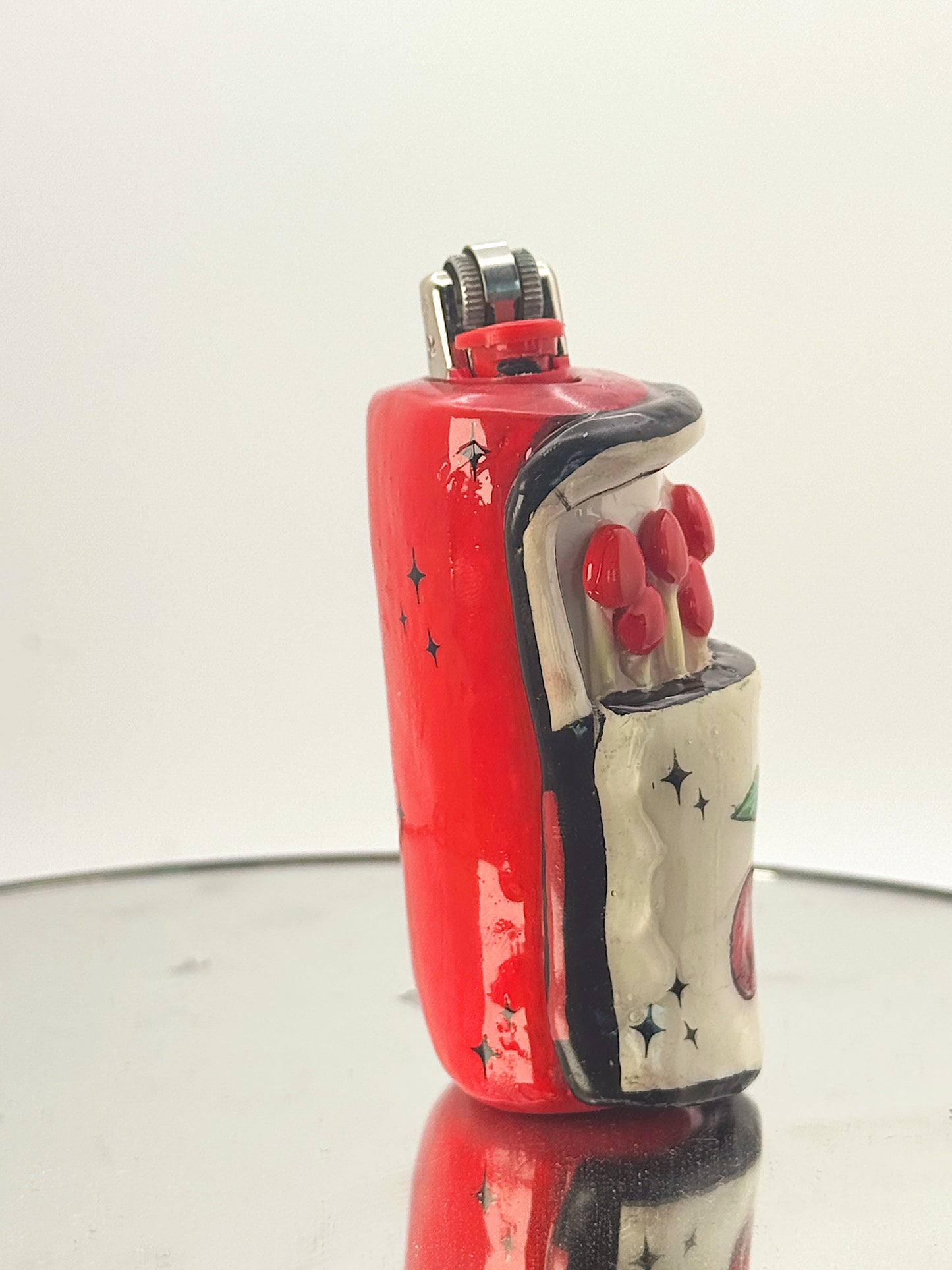 Handmade Cherry Matchbox Lighter Case