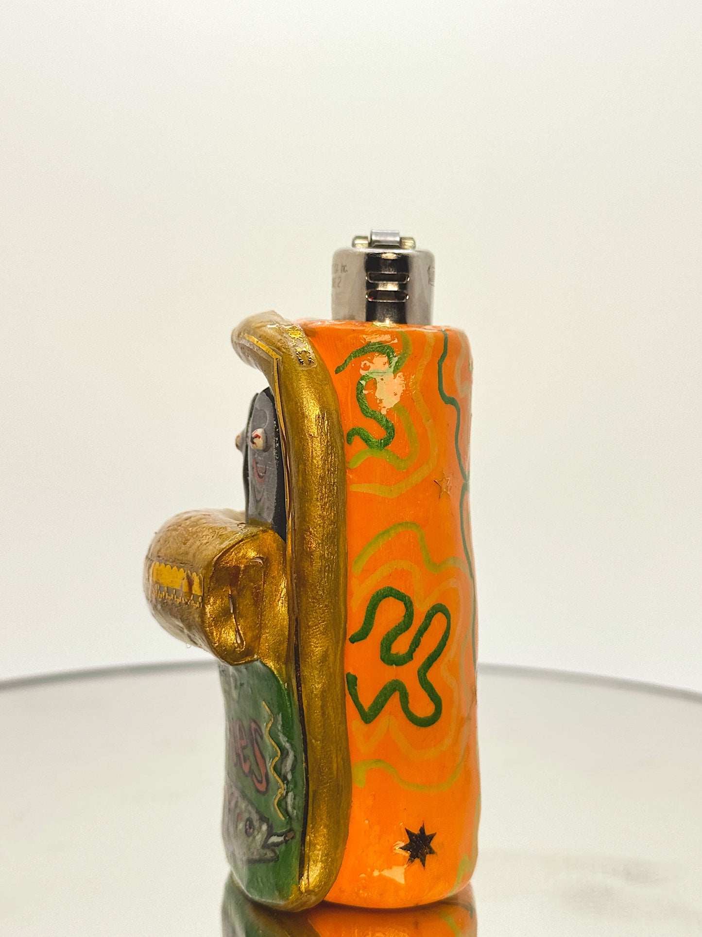 Smoked Sardines Lighter Case – Funny Handmade Polymer Clay Lighter Cover | Unique Gift for Smokers