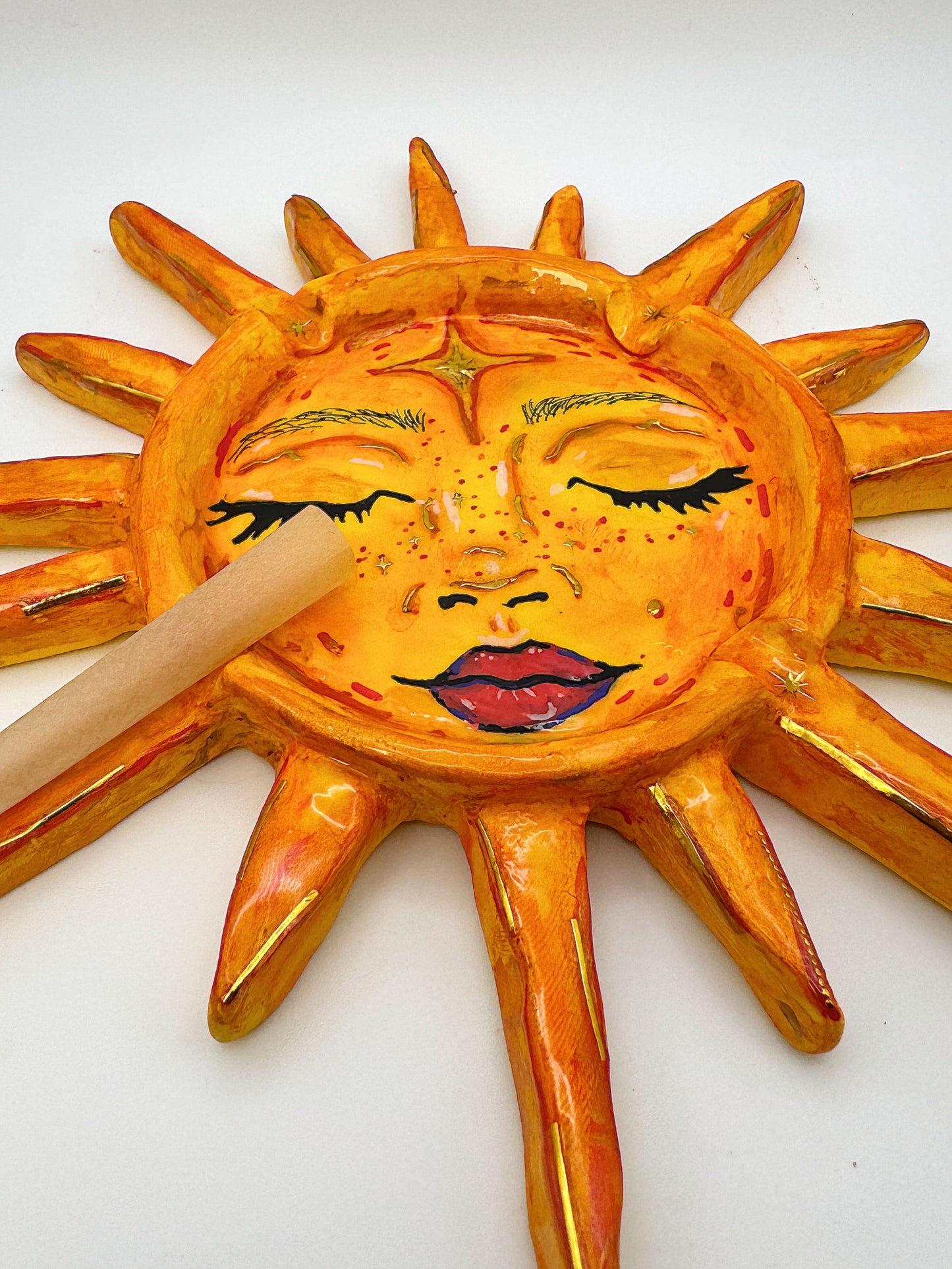 PREORDER Handmade Sun & Moon Ashtray/ Trinket Dish Set