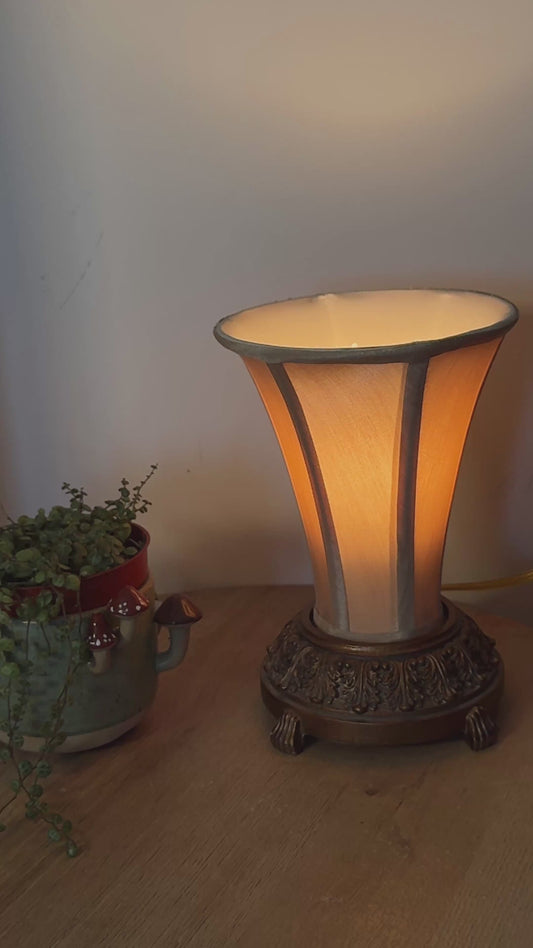 Vintage Ornate Accent Table Lamp – Claw Feet Base – Romantic Gothic Style